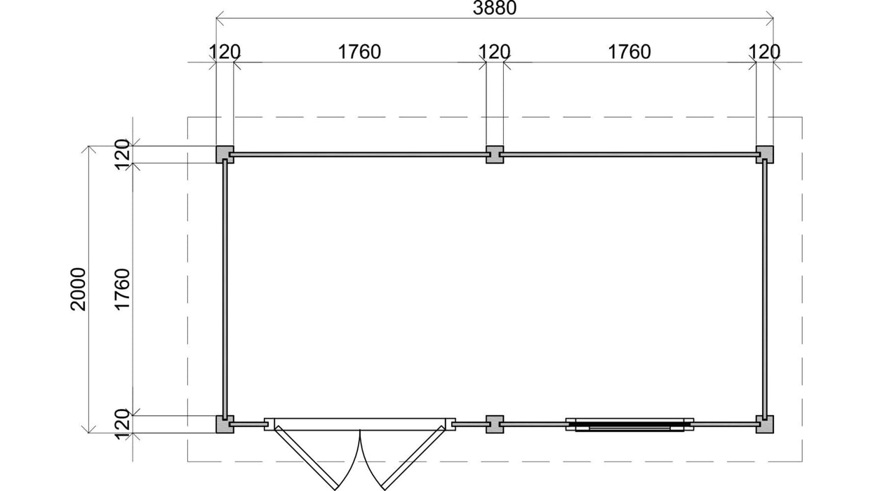 Nunthorpe 3.9m x 2m