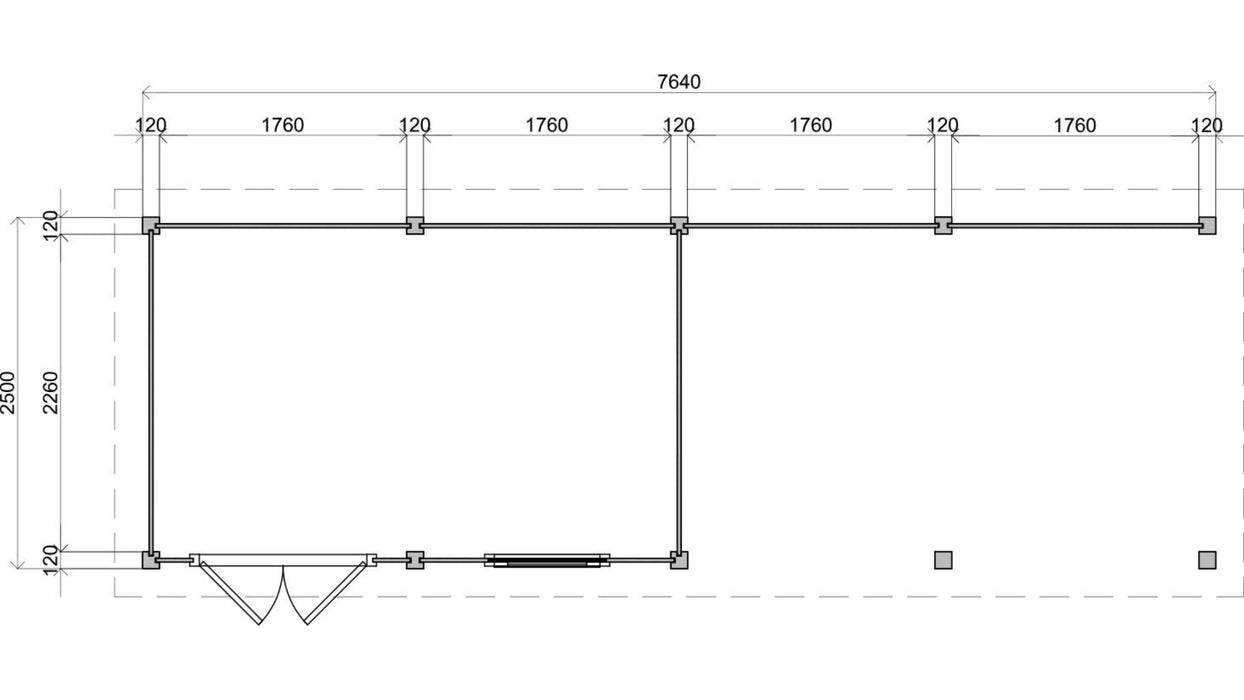 Ryecroft 7.7m x 2.5m