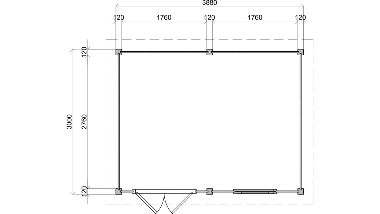 Sandsend 3.9m x 3m