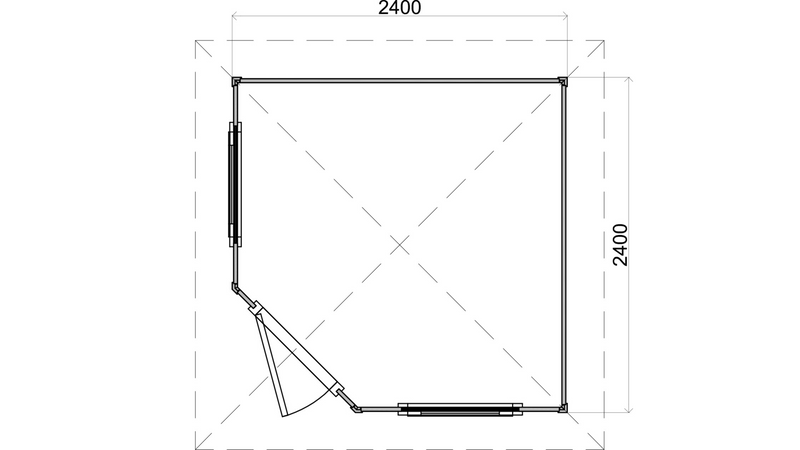 Bagby 2.4m x 2.4m