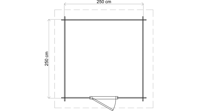Barmston 2.5m x 2.5m