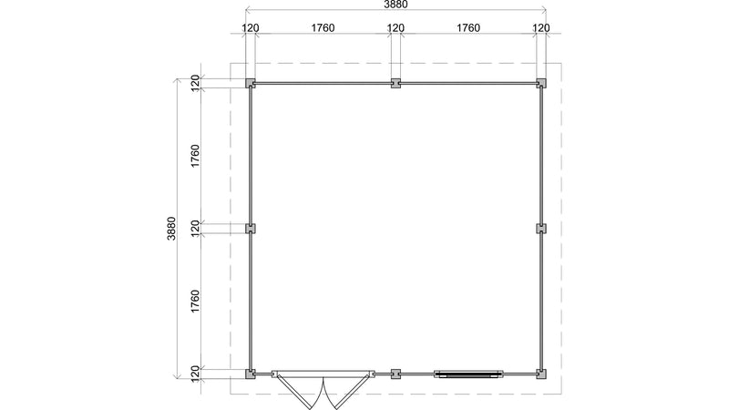 Whitby 3.9m x 3.9m