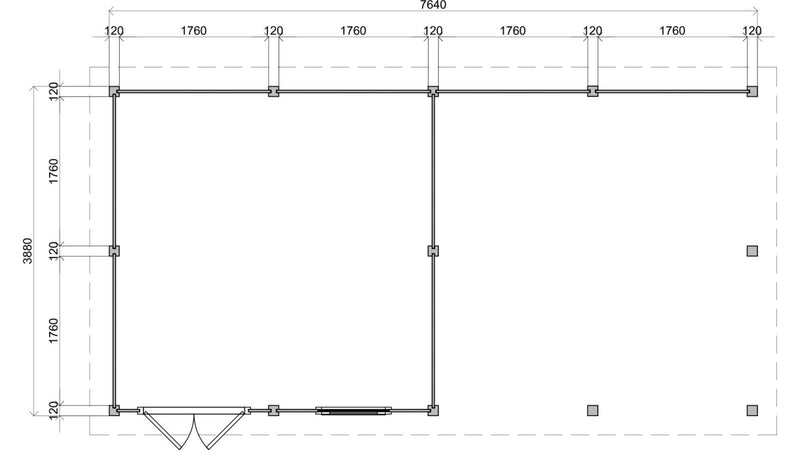 Yafforth 7.7m x 3.9m