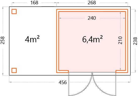 Dimensions for 2724 Open Lounge