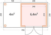 Dimensions for 2724 Open Lounge