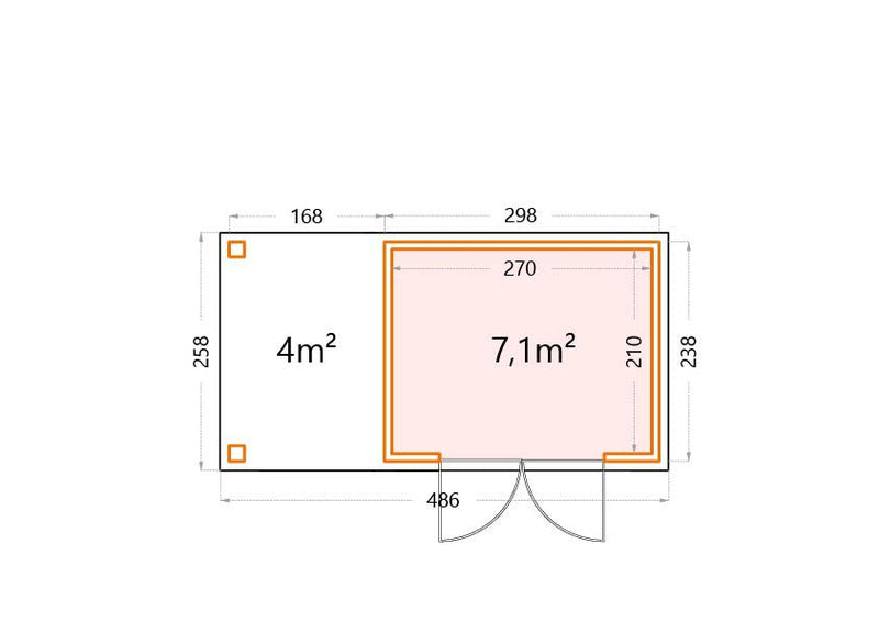 Dimensions for 3024 Closed Lounge