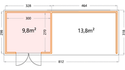 Dimensions for 3330 Closed Lounge
