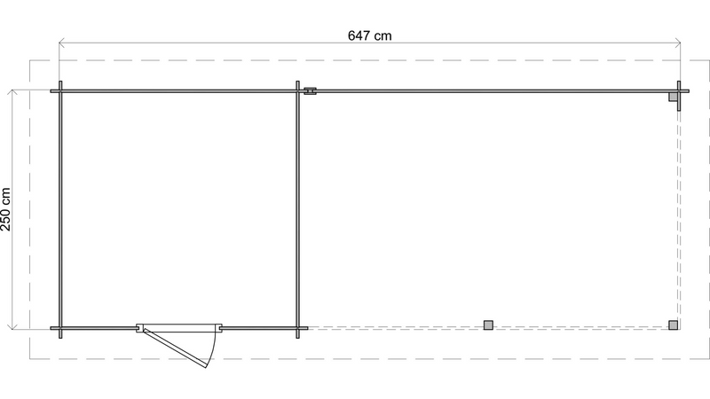 Camerton 6.5m x 2.5m