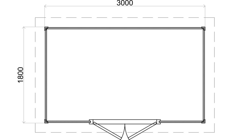 Denton 3m x 1.8m