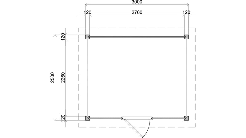 Grosmont 3m x 2.5m