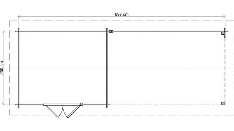 Ganstead 7m x 2.5m