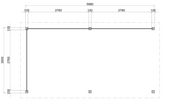 Dimensions for the Rawcliffe 5.9m x 3m.