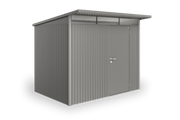 AvantGarden Steel Outdoor Storage in metallic quartz grey