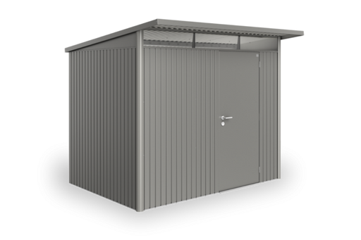 AvantGarden Steel Outdoor Storage in metallic quartz grey