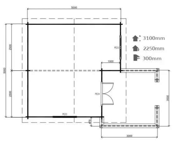 B33 Log Cabin
