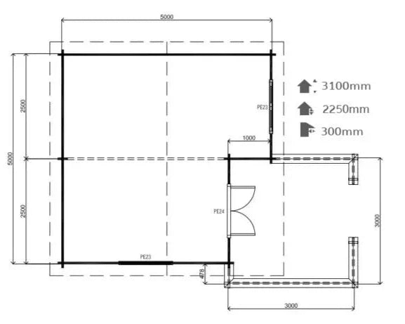 B33 Log Cabin