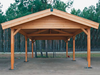 C2 Carport in a natural finish, viewed from the front