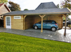 C3 Carport in a natural finish, viewed from the front