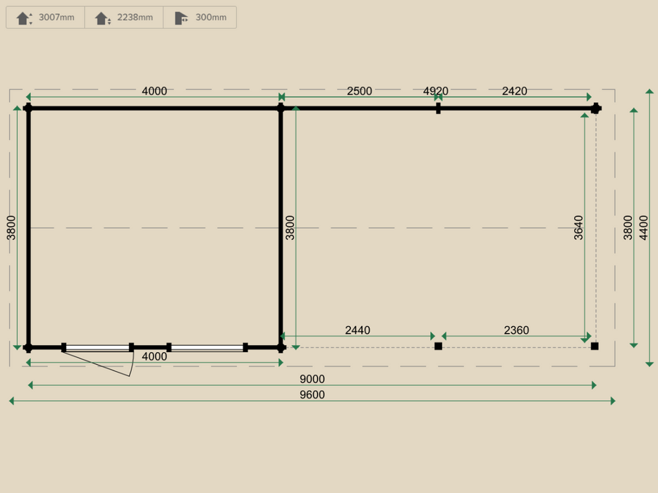 C3 Carport Dimensions