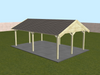 CP6 Carport 3D Configuration Rendering