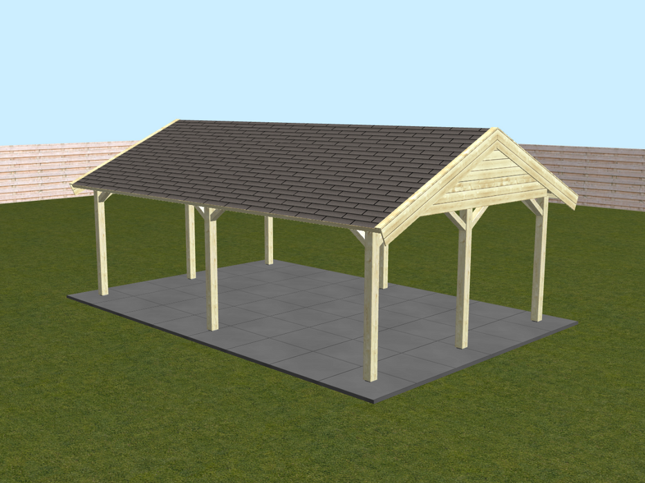 CP6 Carport 3D Configuration Rendering