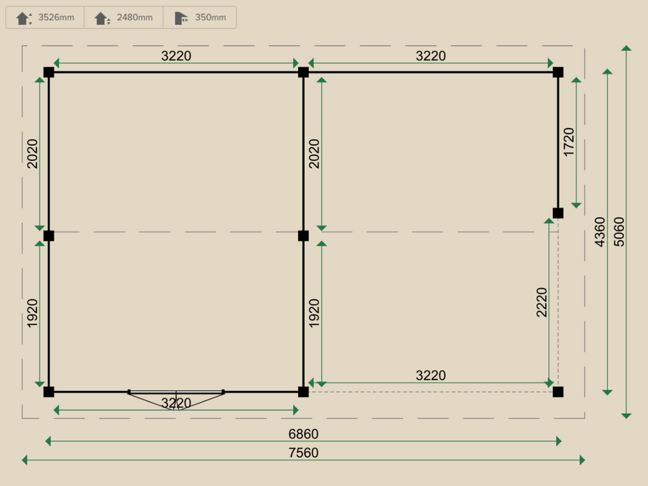 CP7 Carport Dimensions