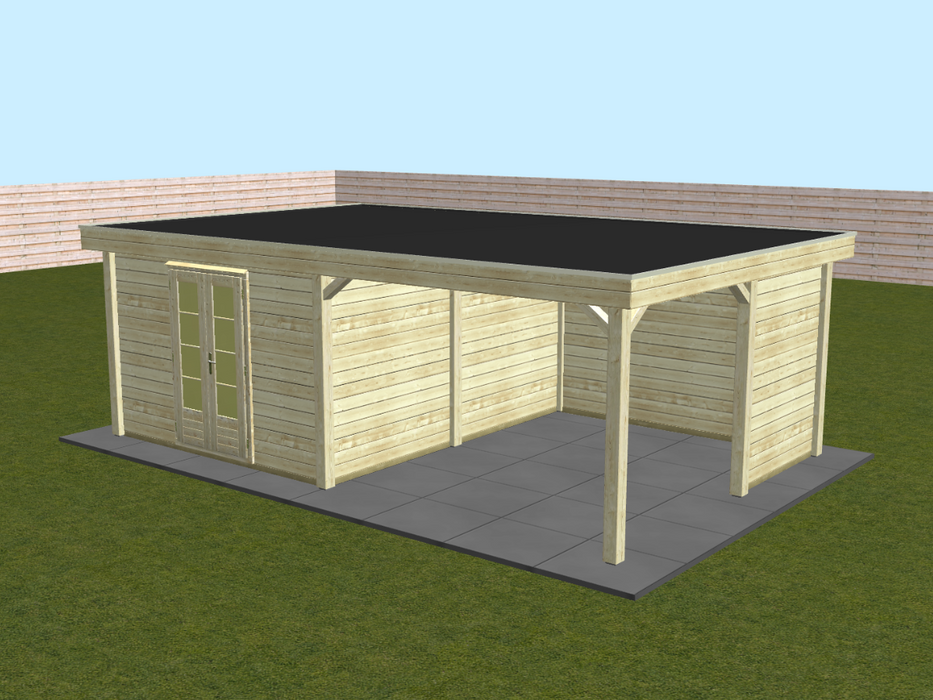 CP8 Carport 3D Configuration Rendering