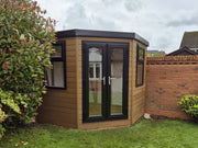 Composite Corner Summerhouse in Teak Finish