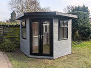 Composite Corner Summerhouse in Dark Grey Finish