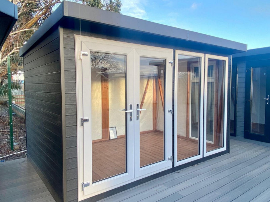 Denby Composite Summerhouse on display at a showsite