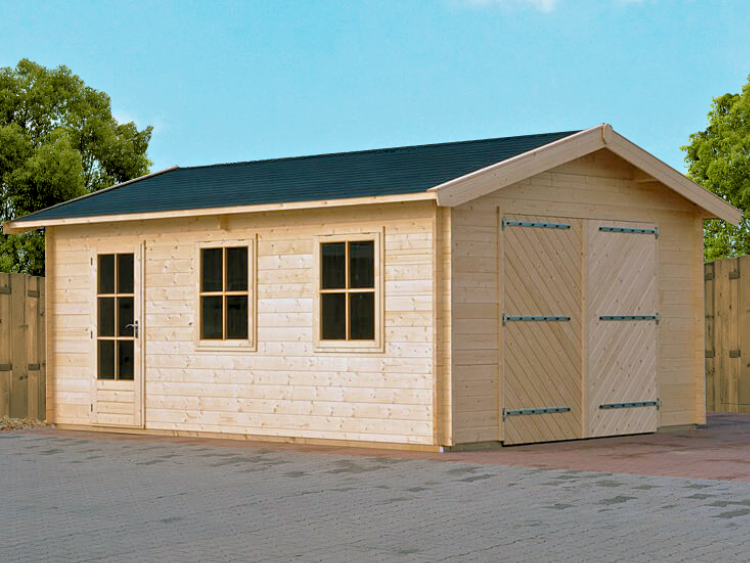 G1 Garage in a natural finish, viewed from the front