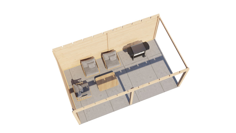 Aerial view of Scalby 5.9m x 3.4m