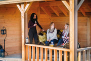 Close up of patio area on PD15 Summerhouse.