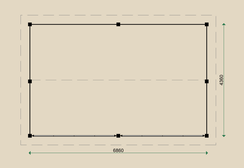 Dimensions for the PS27 Summerhouse.