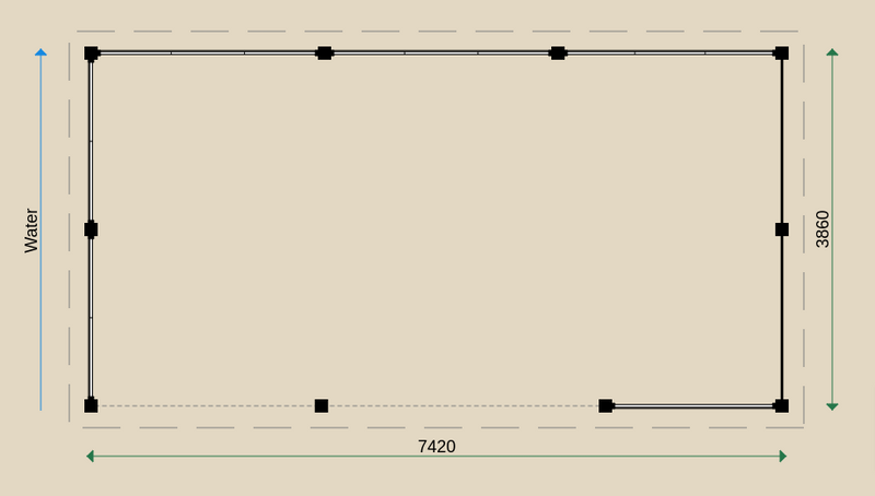Dimensions for the PS72 Gazebo.
