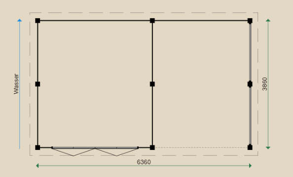 Dimensions of the PS91 Summerhouse. 
