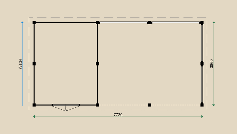 Dimensions for the PS94 Summerhouse.