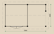 Dimensions of the PS97 Summerhouse.