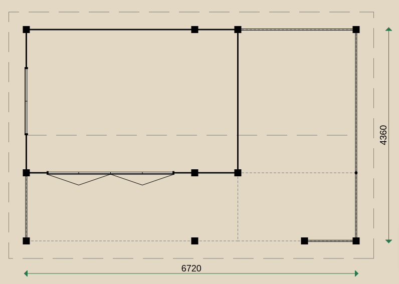 Dimensions of the PS98 Summerhouse.