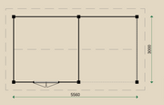 Dimensions of the PSD10 Summerhouse.