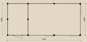 Dimensions of the PSD12 Summerhouse.