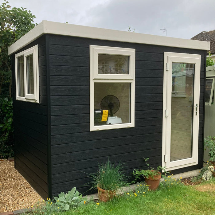 Composite Ryton Shed in Black Finish