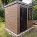 Composite Ryton Shed in Teak Finish