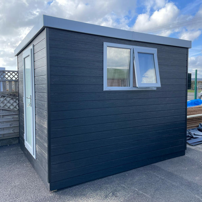Composite Ryton Shed in Dark Grey Finish