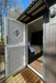 Shepherds Hut Glamping Pod Open Door