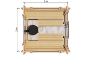 Dimensions of Oreo Sauna