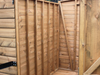 Interior of the security pent shed. 