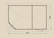 Dimensions for the P5D2 Summerhouse.