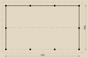 Dimensions for the PSD7 Gazebo