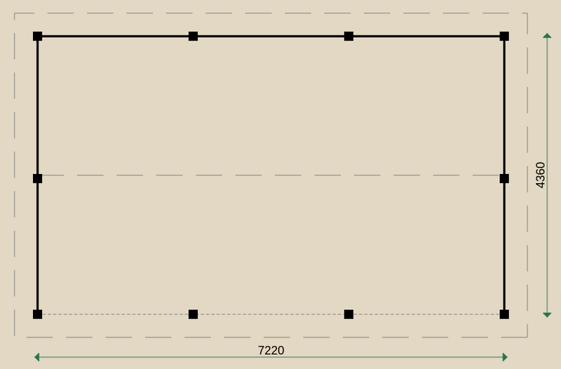 Dimensions for the PSD7 Gazebo